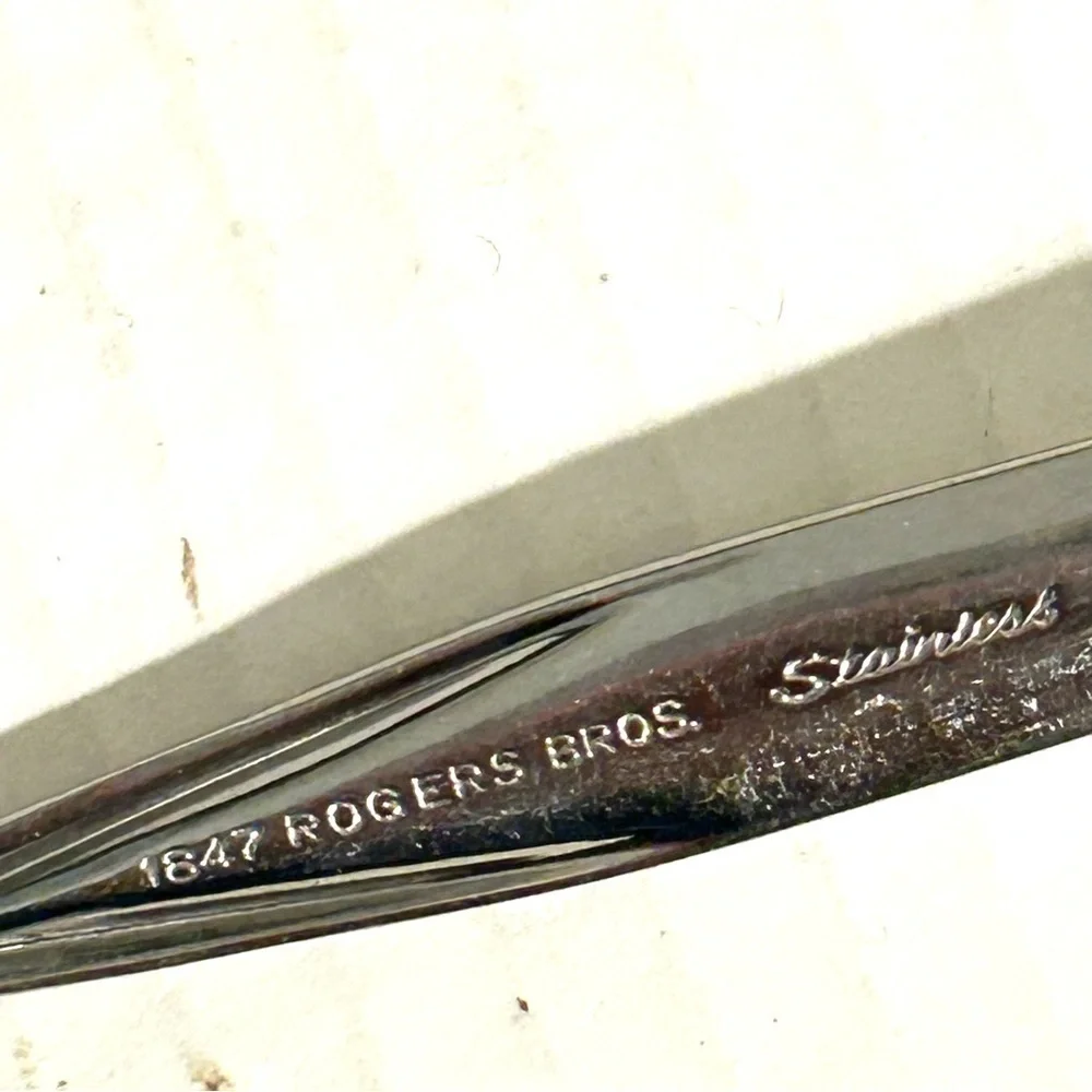 Miscellaneous Lot of 10 Pieces Stainless Flatware  Butter Knives Serving